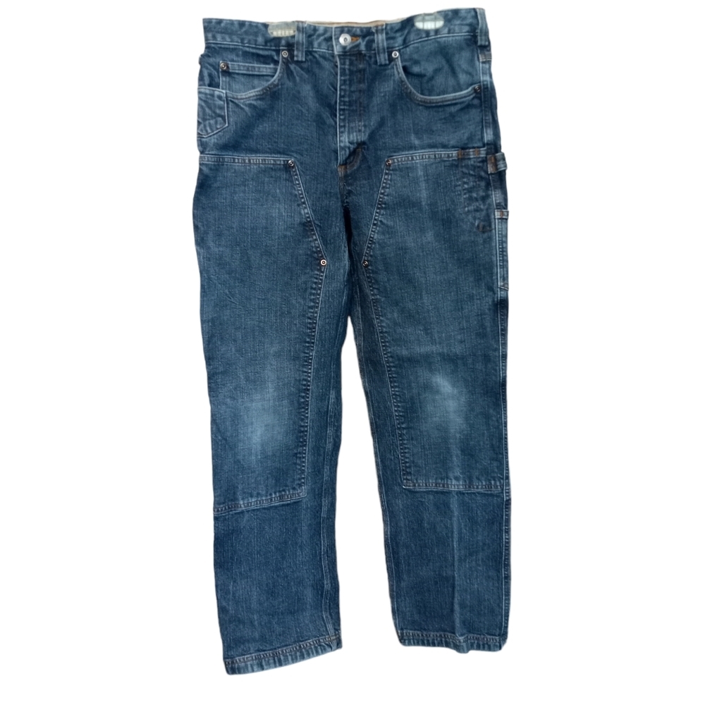 Duluth Trading Co. Flex Ballroom Relaxed Fit Double Front Jeans  34 x 32